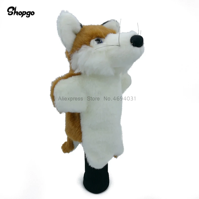 

2 Colors Mini Husky Dog Golf Head Cover Fairway Hybrid Golf Woods Headcover Cartoon Animal Mascot Novelty Cute Gift
