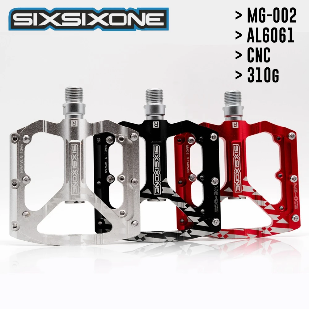 

SIXSIXONE MG-002 Mountain Bike Bicycle Pedals Cycling Aluminium Alloy Pedals Bicicleta Mountain Bicycle Pedal Flat XC TR AM