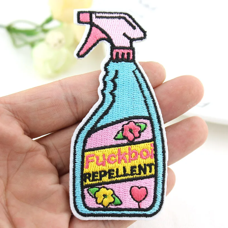 

Fuckboy Repellent Full Embroidered Iron High Quality patches For clothing Stripes Badges Stickers Garment Appliques wholesale