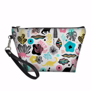 

Little Dinosaur Pattern Makeup Pouch Organizers Bags for Women Toiletry Bag Cosmetics Make Up Pouchs Functional Bags