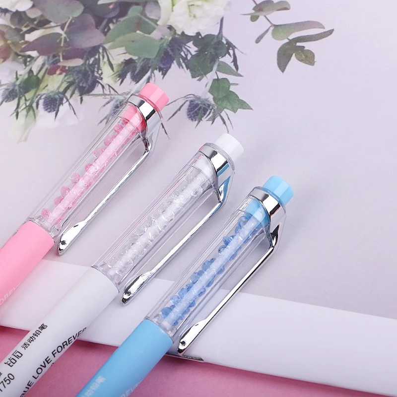Алмазный механический карандаш милые пластиковые цветные автоматические карандаши для детей подарок