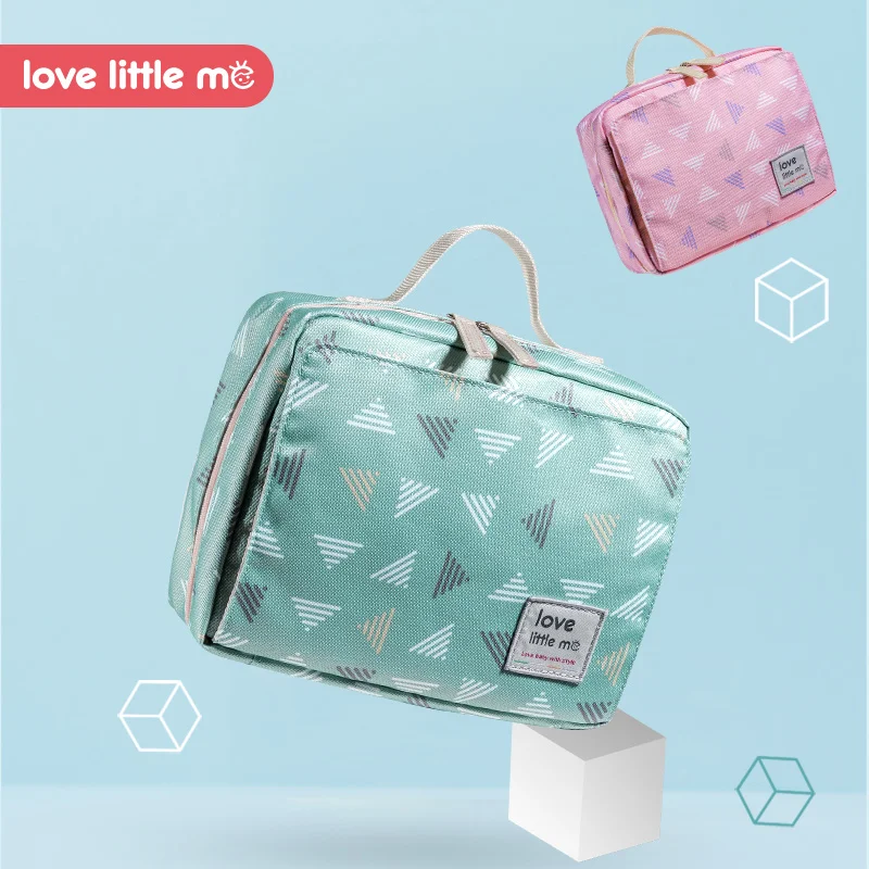 Переносная сумка для детских подгузников Love Little Me водонепроницаемая из влажной