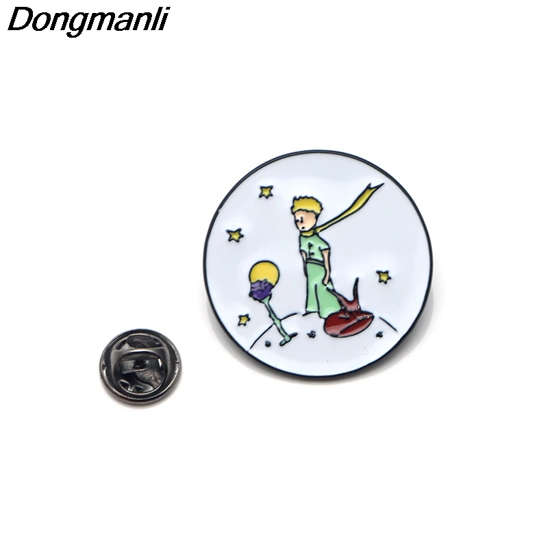 P3289 Dongmanli принц и лиса эмалевые булавки броши мультфильм креативная