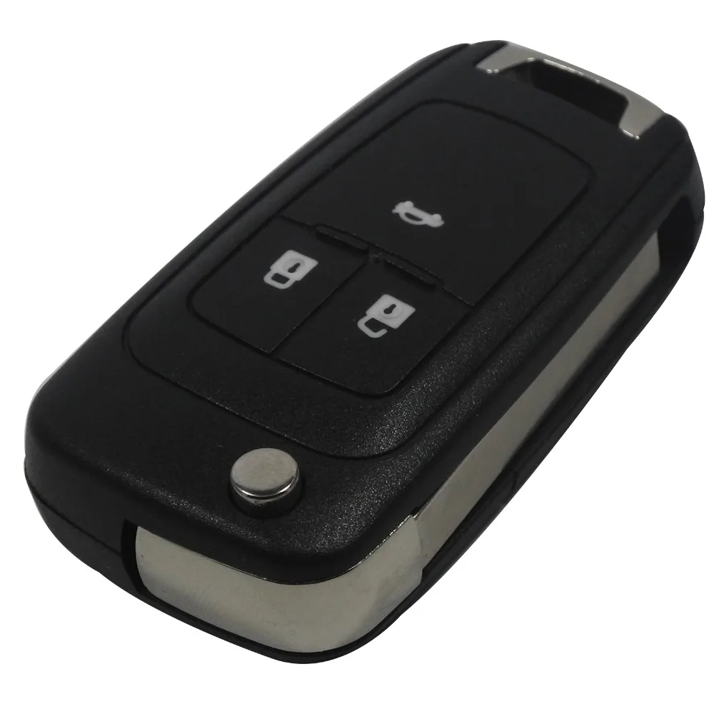 

jingyuqin 20p 2/3/4/5 Buttons Flip Folding Key Shell Cover For Chevrolet Cruze Remote Key Case Keyless Fob Uncut HU100 Blade