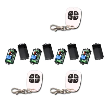 

Smart Home Wireless RF Switch Remote Control AC110V 220V 1 CH 1CH Switch System 4Transmitter and 3Receiver with 4 Buttons