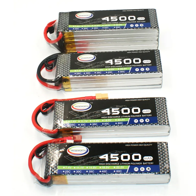 Graphene LiPo 6S 22,2 V 60C 4500mAh RC LiPo батарея для RC самолета Aircrft Квадрокоптер вертолет Дрон 6S батареи 22,2 V