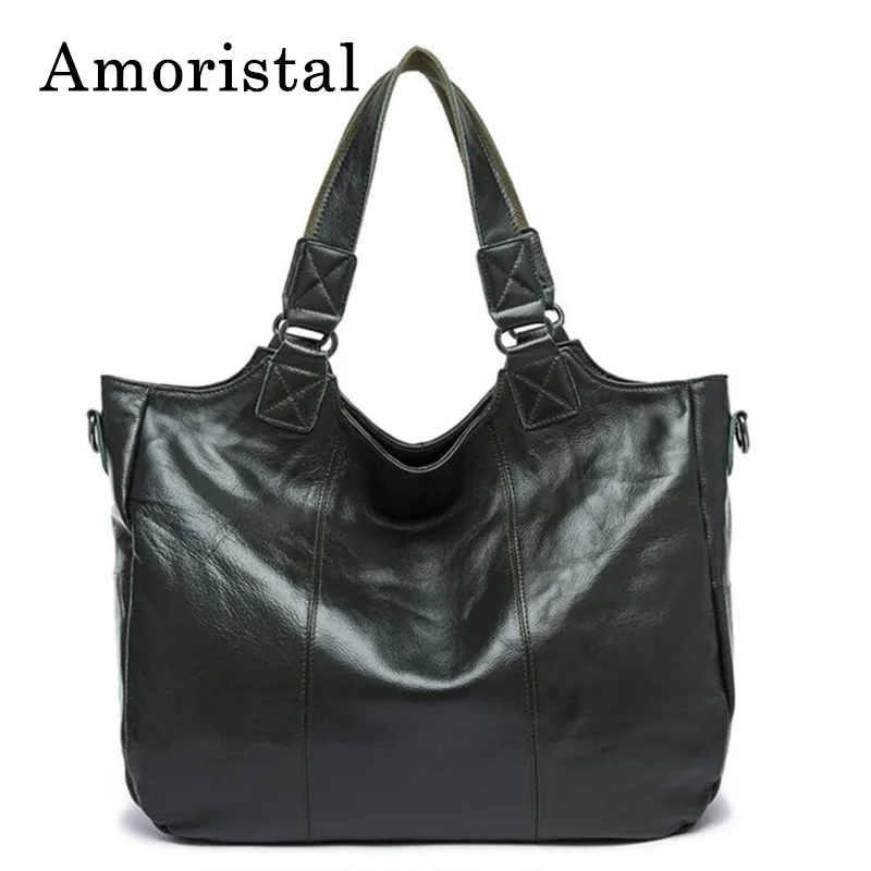 

Women Shoulder Bags Vintage Genuine Leather Bag Blackish Green Ladies Handbags Diagonal Portable Soft Female Crossbody Bag B187
