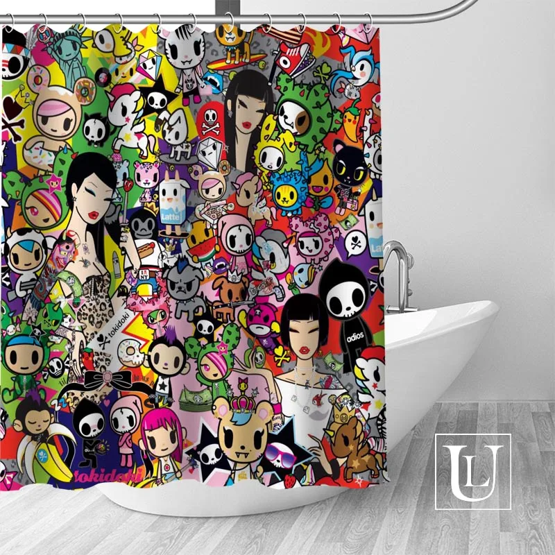

Tokidoki Shower Curtains Custom Bathroom Curtain Waterproof Bathroom Fabric Polyester Shower Curtain 1pcs custom