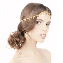 Ювелирный бренд золотой шарф для волос женщина замужем Невеста головы брелок шлем части аксессуары для волос
