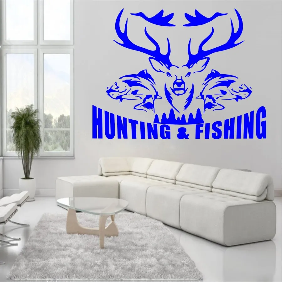YOYOYU Art Home Decor Hunting and Fishing Birds Fish Stag Buck Wall Decal Vinyl Sticker Bedroom Living Room Decoration WW-501 YOYOYU Art Home Decor Hunting and Fishing Birds Fish Stag Buck Wall Decal Vinyl Sticker Bedroom Living Room Decoration WW-501