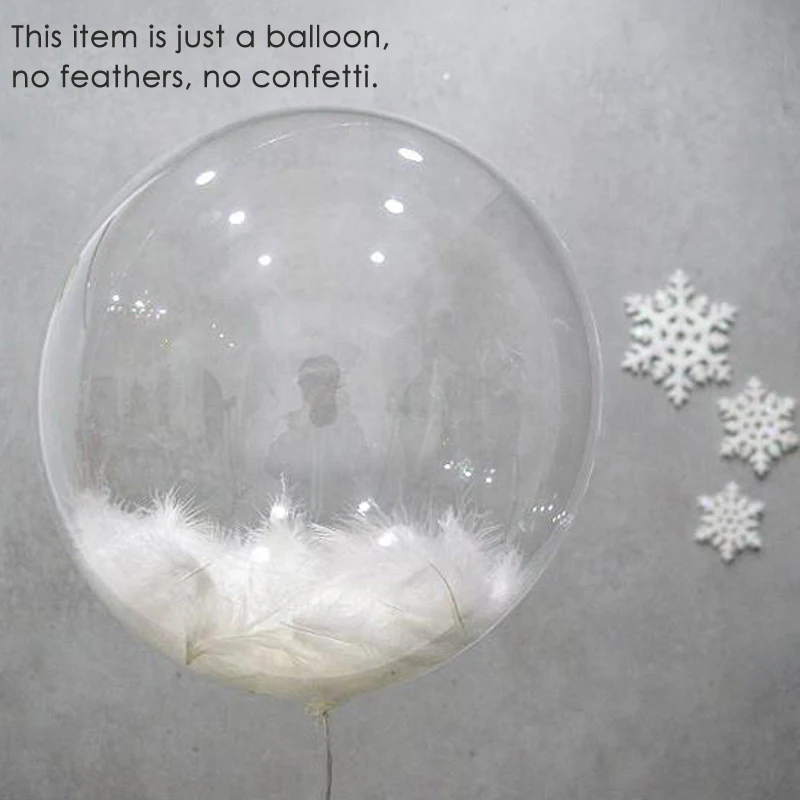 

5pcs transparent bubble balloon (no filler) birthday baby shower wedding party decoration fortnight party Anniversary decoration