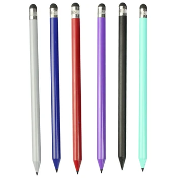 

1pc 2 In 1 Multifunction Fine Point Round Thin Tip Touch Screen Pen Capacitive Stylus Pen For Smart Phone Tablet For IPad