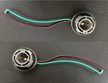 

2pcs NEW 1156 BAY15D S25 LED Car Signal Stop Brake Bulb Lamp Light Socket Connector free shipping by post/epacket