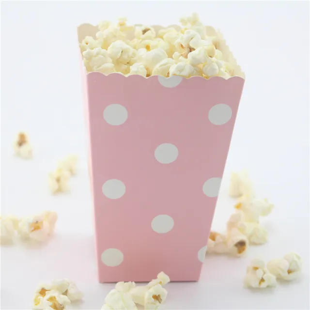 180pcs lot 15pack birthday party paper popcorn boxes pink chevron paper popcorn box
