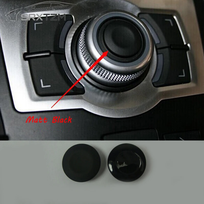 

SRXTZM For Audi A4 A5 Q5 A6L Q7 A8 Car Navigation Buttons Parts Knob Button Cover Car-Styling Decoration Auto Accessories 1pcs