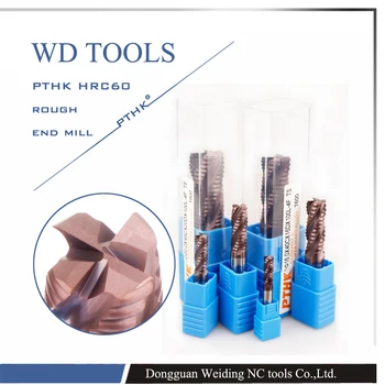 

D6.0X15CX50X6DX4F TS HRC60 Solid Carbide Roughing End Mill, Tungsten Carbide Rough End Mill imported from Germany