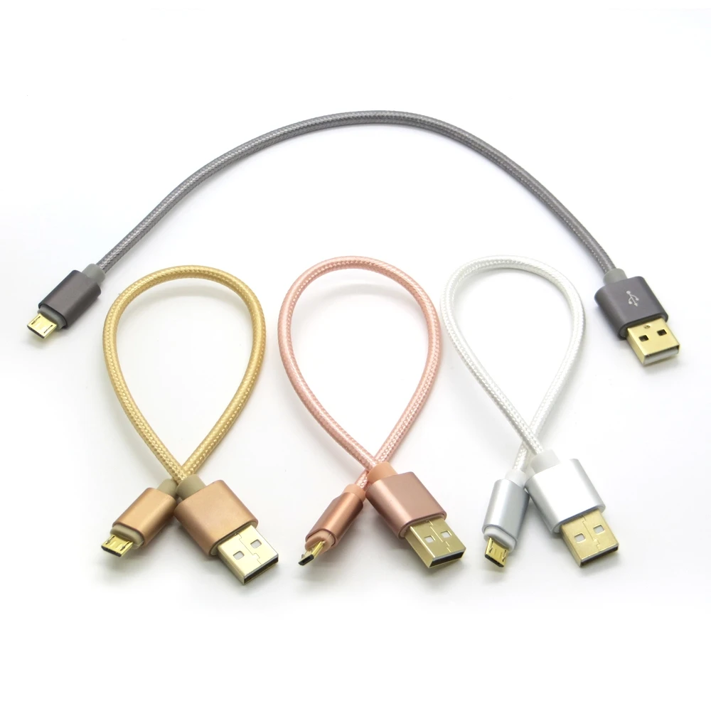 25 см 1 м нейлоновая линия металлический штекер Micro USB кабель для Samsung Sony HTC| |