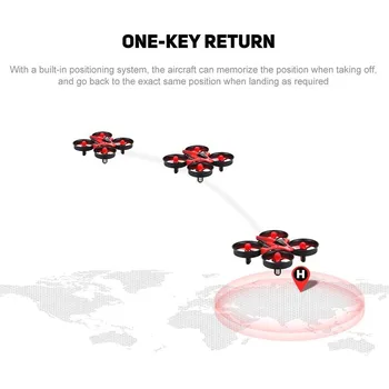 

NH010 Mini RC Airplanes Drone Quadcopter Headless Mode One Key Return Remote Control Drone Best Toys for Children Christmas Gift