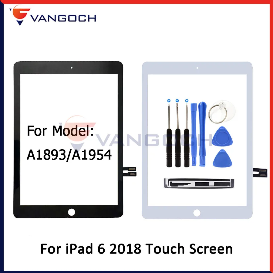 Цена Новый и оригинальный качественный экран для iPad 6 6th Gen 2018 версия A1893 A1954 Замена переднего стекла с клеем