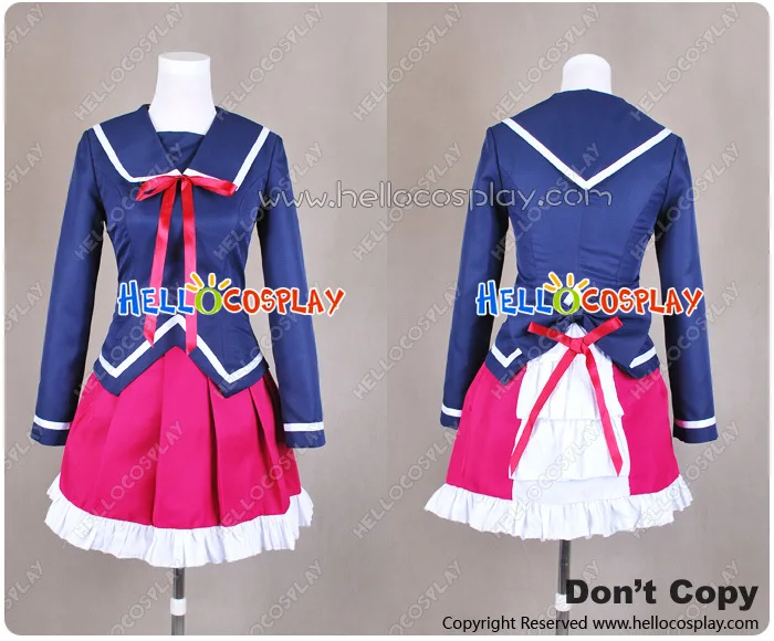 

K Anime Cosplay Kukuri Yukizome Ashinaka High School Uniform H008