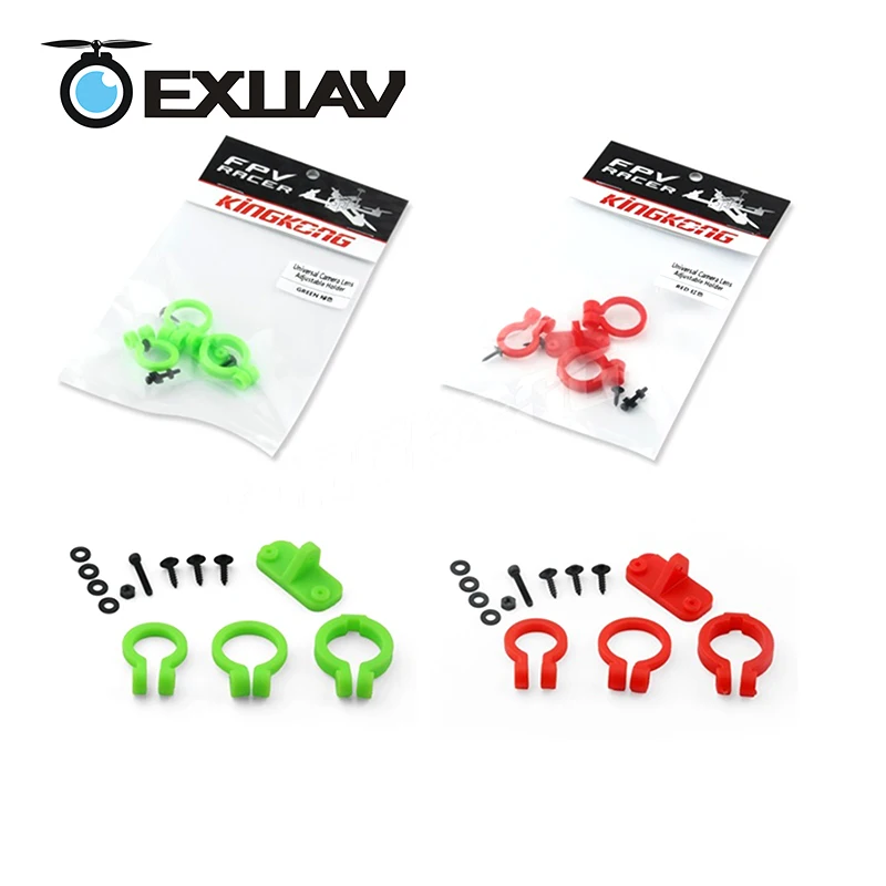 EXUAV FPV Adjustable Camera Base Seat Mini Camera Lens Holder Green/Red For RC Racing Drone DIY