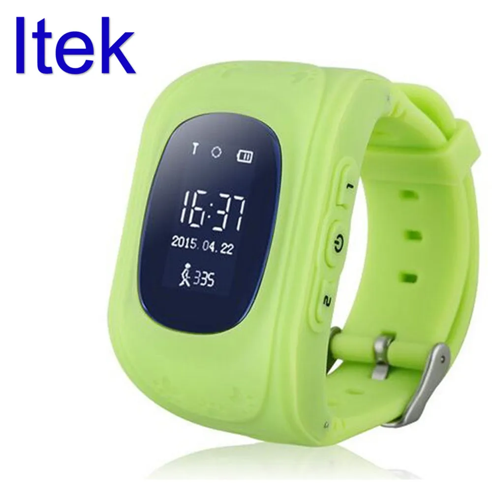 Itek LED Electronic Pedometer GPS Tracker SOS Kids Smart font b Watch b font Sports Outdoor