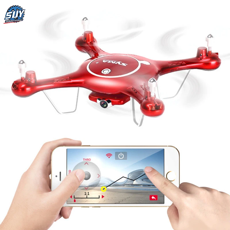 

SYMA X5UW FPV RC Drone With 720P WiFi Camera 2.4G 6-Axis Flight-track, Sensor Operation,Headless mode VS X5UC RC Quadcopter
