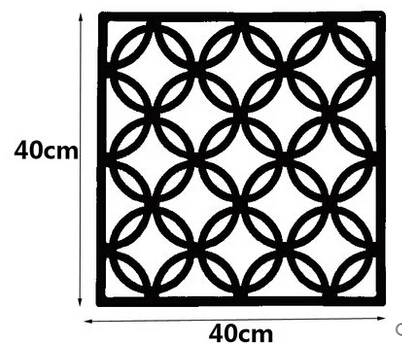 Перегородка для комнаты, перегородка для комнаты, перегородка для украшения дома, перегородки, 4 шт./лот, ПВХ наклейки на стену, вырезанный домашний экран, складной, сделай сам - Цвет: 4pcs black