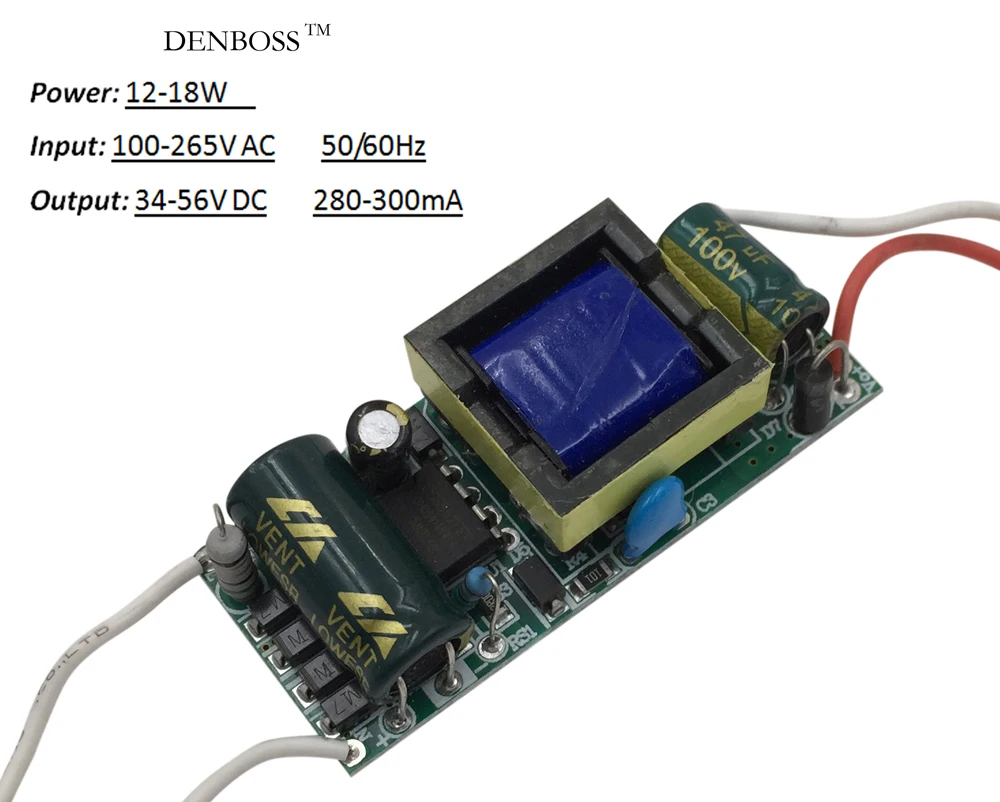 Светодио дный драйвер встроенный Питание постоянный ток 280mA 300mA 3 Вт 5 Вт 7 Вт 9 Вт 10 Вт 12 Вт 15 Вт 20 Вт 30 Вт 36 Вт изоляции трансформатор освещения