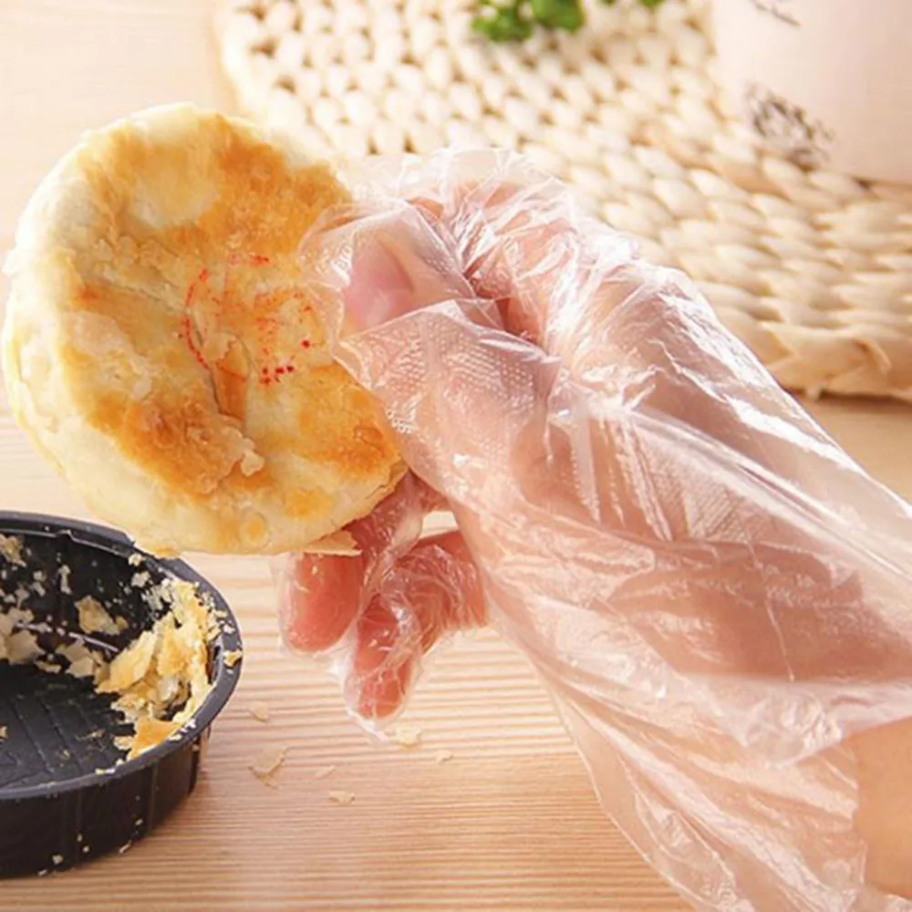 

1000pcs Transparent Plastic Cleaning Disposable Gloves Restaurant Home Service Catering Hygiene Accessories food Supplies