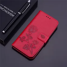 Funda de cuero con tapa 3D flor para Samsung A10 carcasa trasera para teléfono funda para Samsung Galaxy A10 A 10 SM-A105F A105 A105F