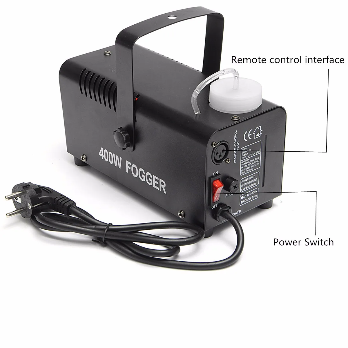  Mini LED RGB Wireless 400W Fog Smoke Mist Machine Effect Disco DJ Party Christmas with Remote Contr