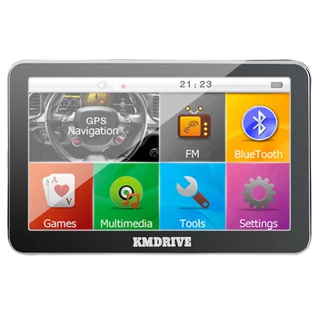 

KMDRIVE 5 inch Car GPS Navigation Sat Navigator 8GB Bluetooth AV-IN Support Russia/EU/North&South America/Asia/Africa/AU NZ Maps