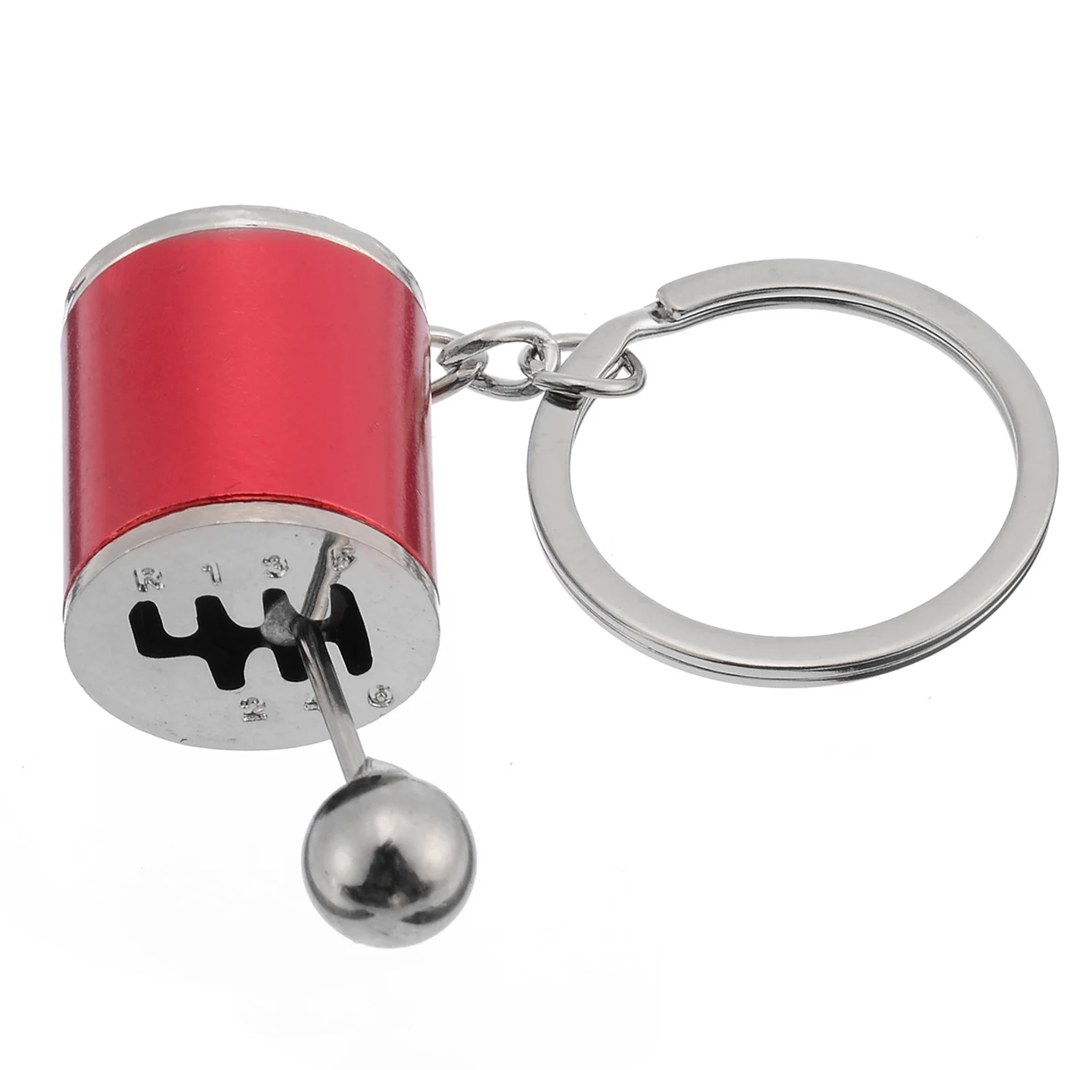 Men Metal Car Keychain Gear Shift Gearbox Gear Knob Key Ring Keyring Keychain Nice Gifts Red Blue Gold Silver Black