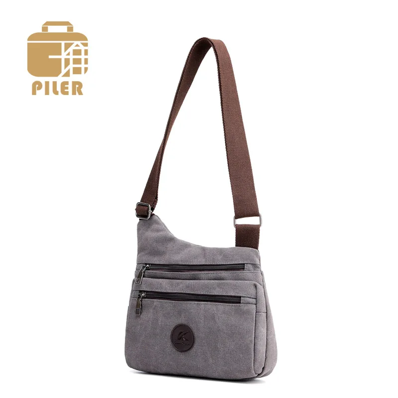 

Women Canvas Messenger Shoulder Bag High Quality Crossbody Bags Casual Solid Zipper Handbags Canvas Women Designer Summer Bag