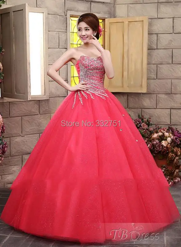 Custom made 2015 Gorgeous Fresh Sweetheart Crystal Beading Sequined and Sleeveless Floor Length Ball Gown Quinceanera Dresses|gown formal|gown