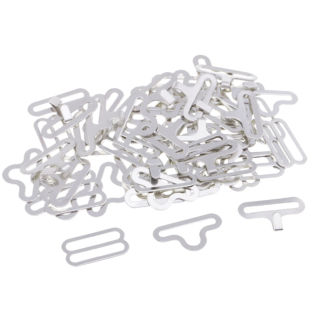20 Sets Bow Tie Hardware Clip Metal Hook Sewing Fasteners for Necktie Strap Clothing Accessories