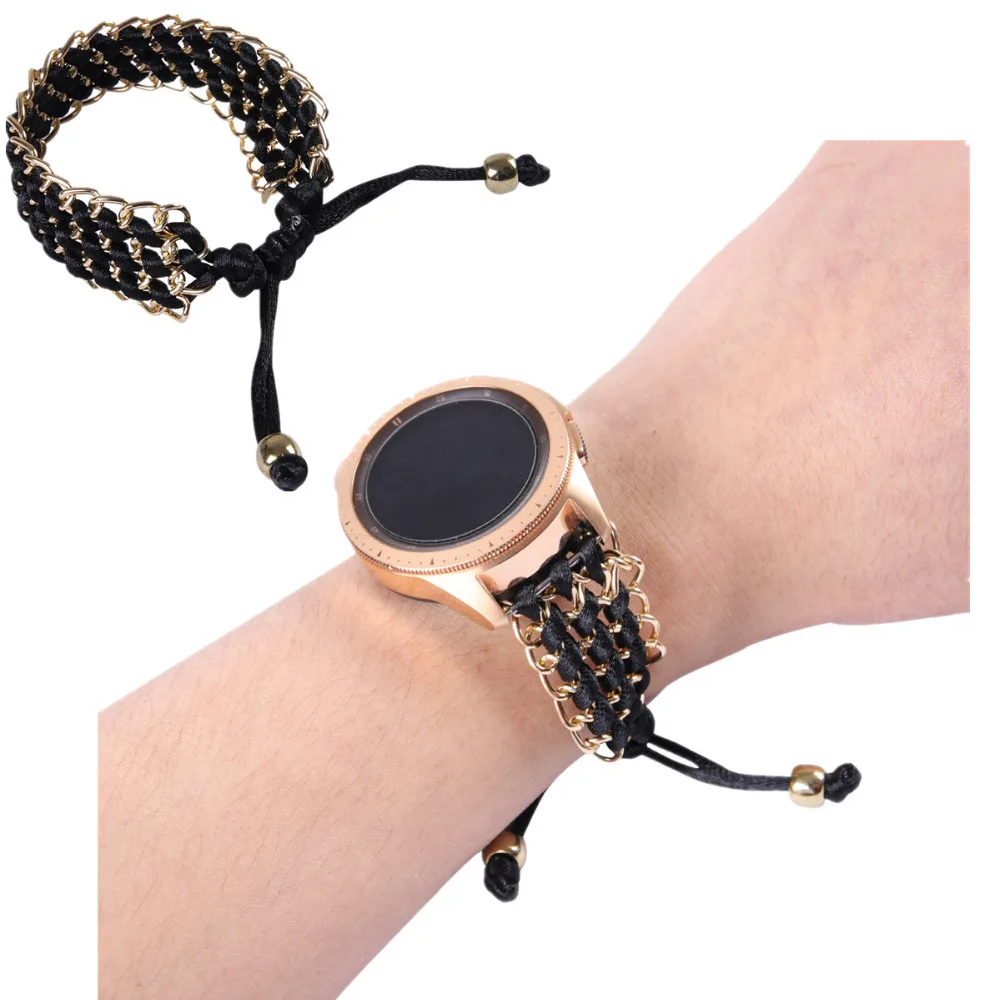 

New Nylon Woven mesh belt Knot rope Buckle Watchband Strap 20mm/22mm For Galaxy Watch Active/42mm/46mm/Gear S3 Band Accessories