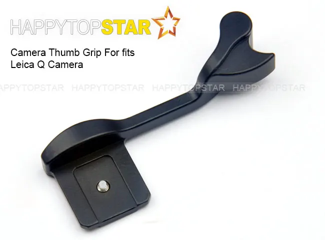 Black Fittest AL Aluminum Thumb Grip for LEICA Q Q2 Camera Hot Shoe Hotshoe CNC