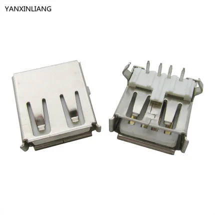 10pcs/lot USB 2.0 4Pin A Type Female Socket Connector 2feet 90degree for Data Transmission Charging | Обустройство дома