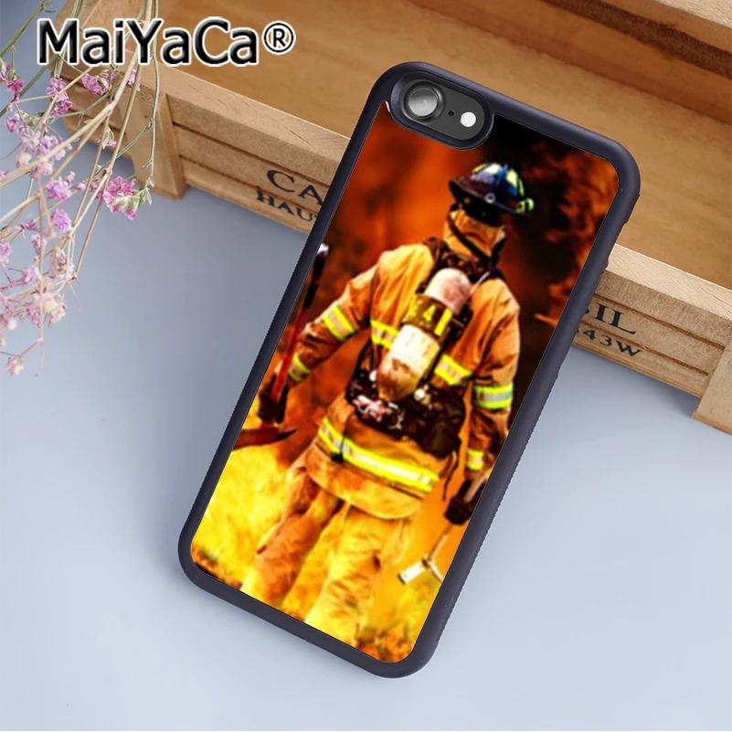 Чехол для телефона MaiYaCa fire Пожарный чехол iPhone 5 6 s 7 8 plus 11 pro X XR XS max Samsung S6 S7 S8 S9 S10 |