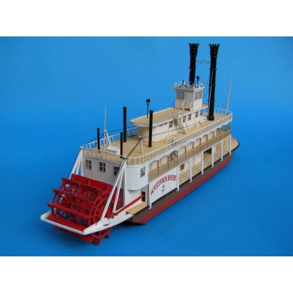 

Mississippi steam Warship ship Paper Model Toys Handmade 3D DIY creative show props decorate Collection Military Fans Gift