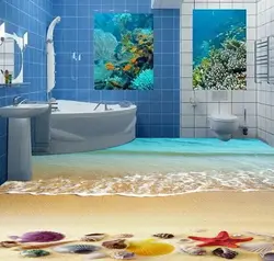 [Самоклеющиеся] 3D Цветные ракушки пляж 4 Нескользящие водостойкие фото самоклеющиеся пол Фреска Наклейка обои фрески печать наклейка