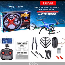 High Quqlity SHENGKAI D99A RC Quadcopter Drone WIFI FPV 2MP Camera 2.4G 4CH 6Axis Waterproof Gift For Children Toys Wholesale