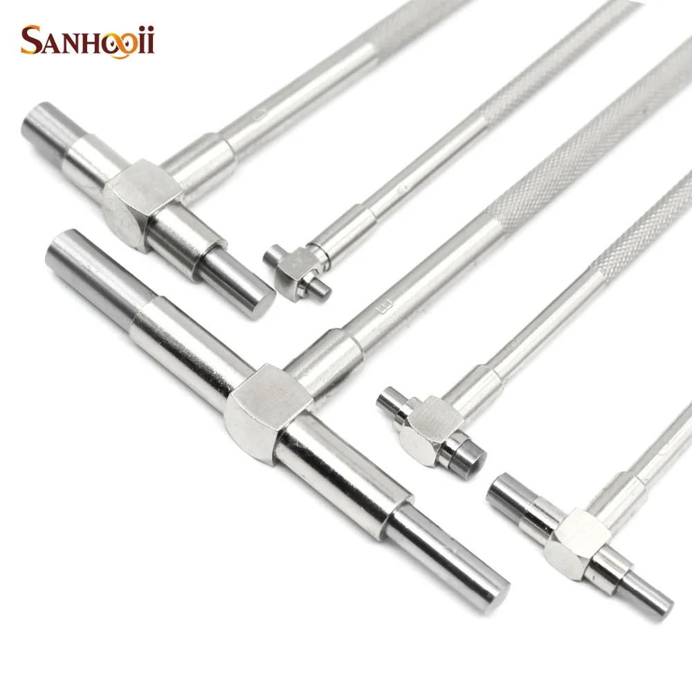 SANHOOII 6pcs 8 150mm 5/16" 6" Telescopic Gauge Precision