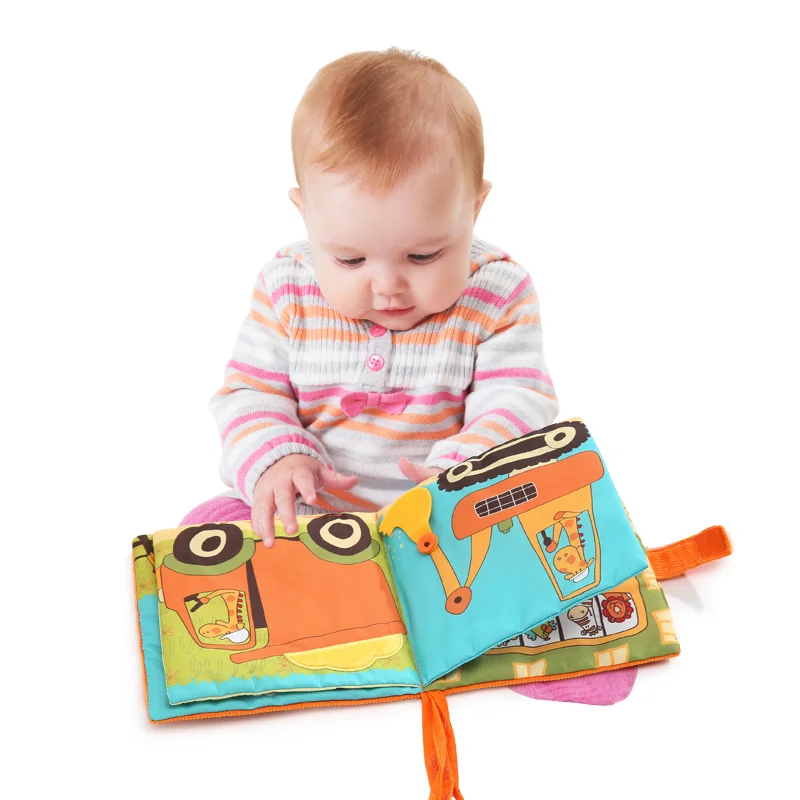 Кэндис Го! Новое прибытие Мягкая одежда для малышей книга Красочные Жираф за рулем автомобиля ребенка раннего обучения на день рождения