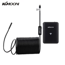 Kkmoon 2 м/5 м/10 м 7.0 мм Беспроводной эндоскопа Wi-Fi бороскоп Водонепроницаемый инспекции Камера 0.3 мегапикселя CMOS с огнями и кабель