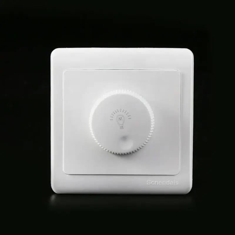 

Adjustable Dimmer Switch Wall Mounted Rotary Knob Light Brightness Controller