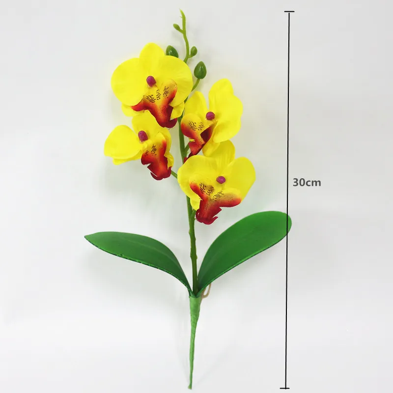 Flone Artificial Phalaenopsis Orchid Flower Fake Butterfly Orchid Artificial Silk Flowers Plants Wedding Home Decor Art Floral (7)