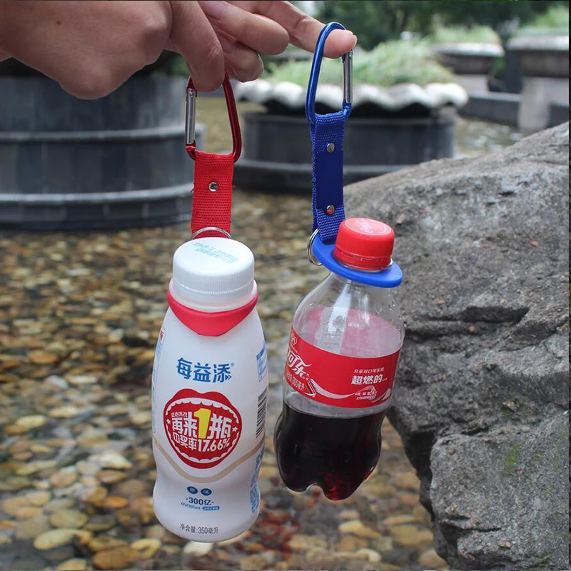 3pcs Water Bottle Carry Hooks Belt Hanging Strap Webbing Buckle Clip Holder Water Bottle Holder For Camping Hiking